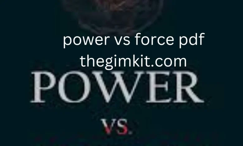 power vs force pdf