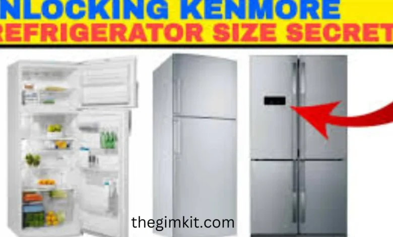 kenmore 596 refrigerator dimensions